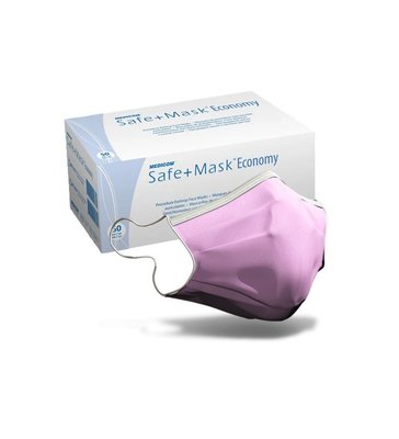 Медиком Маска одноразовая SAFE+MASK на резинке (розовая) 2040 фото