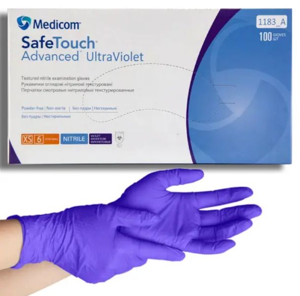 Перчатки нитриловые Medicom (фиолетовые) 4239 фото