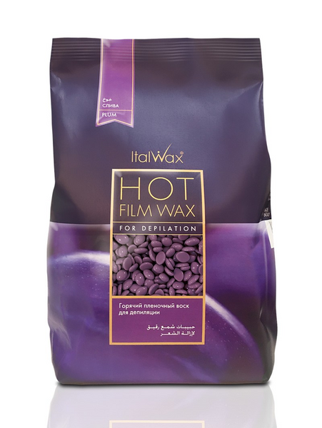 ITALWAX Воск горячий пленочный СЛИВОВЫЙ (ср. плотн. д/жестк. и кор.волос)  4607 фото